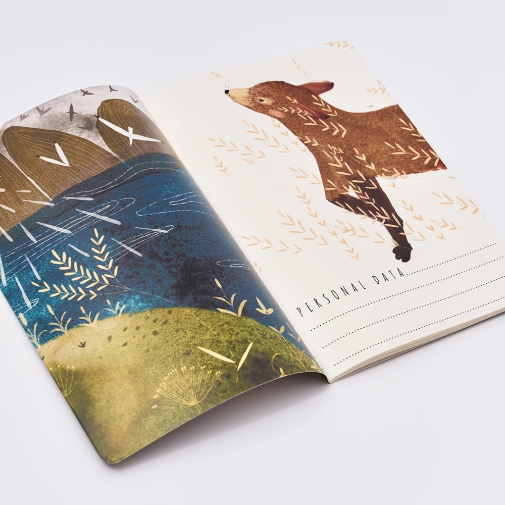 BV by Bruno Visconti Soft Touch A5 Notebook - Fox by the Lake - perfect gift - Picture 2 of 4
